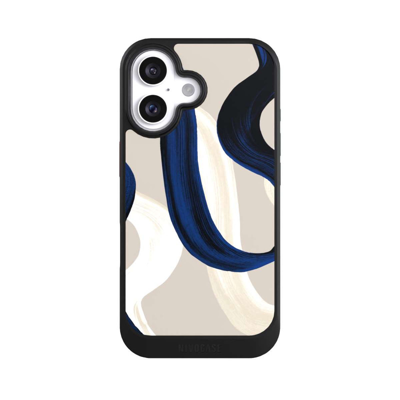 iPhone 16 NIVOcore Abstrakte Pinselstriche 80