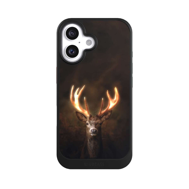 iPhone 16 NIVOcore Hirsch Goldenes Geweih
