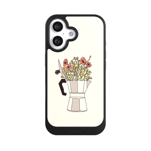 Apple iPhone 16 NIVOcore Moka Blumen