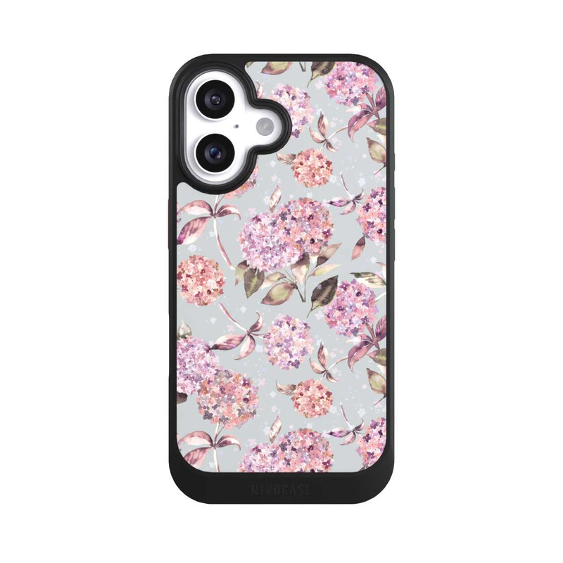 iPhone 16 NIVOcore Pastel Magic Hydrangea Floral Watercolor Pink
