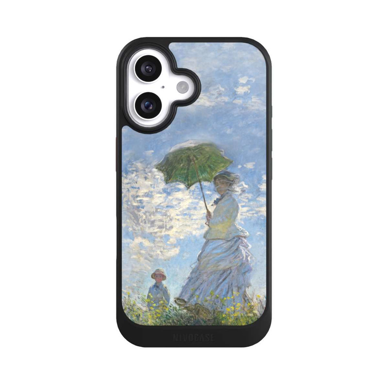 iPhone 16 NIVOcore Frau mit Sonnenschirm - Monet