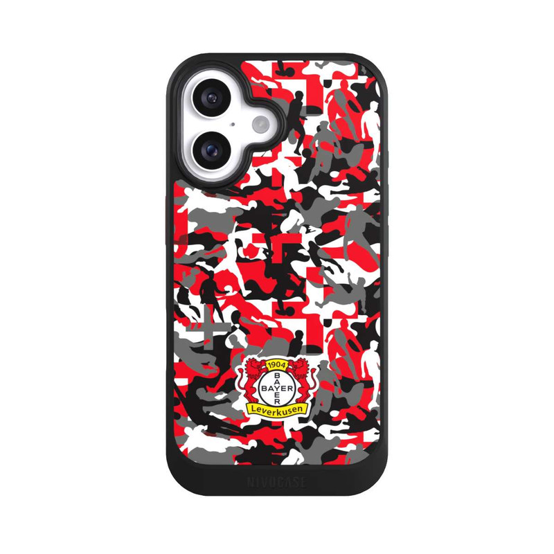 iPhone 16 NIVOcore Bayer 04 Leverkusen Muster