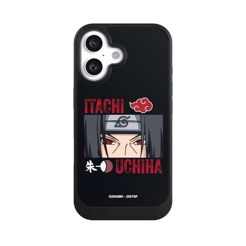 iPhone 16 NIVOcore Itachi Uchiha Gros plan