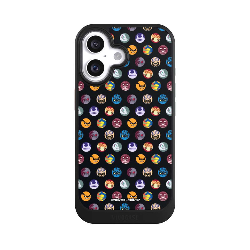 iPhone 16 NIVOcore Bijuu Muster Schwarz