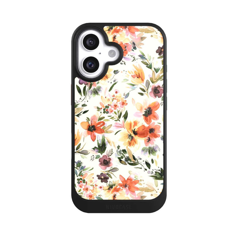 iPhone 16 NIVOcore Summer Artistic Flowers Ivory