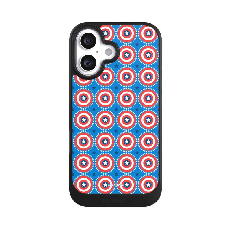 iPhone 16 NIVOcore Captain American Shield Pattern