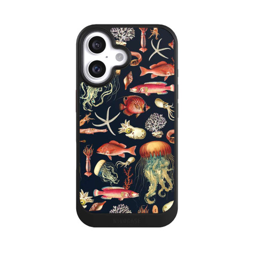 Apple iPhone 16 NIVOcore Deep Sea Fish Pattern