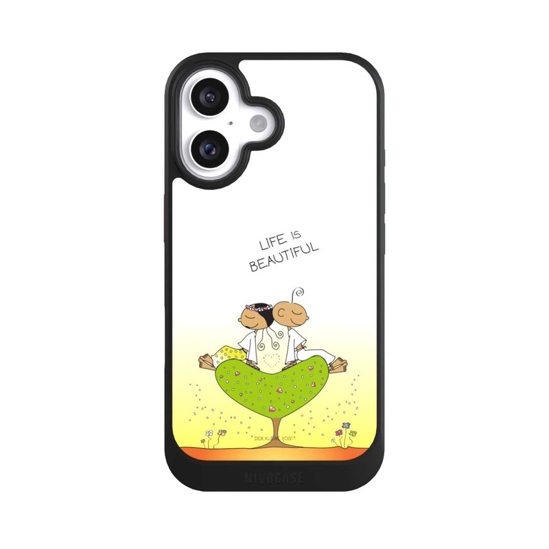 iPhone 16 NIVOcore Life is Beautiful Meditation Der Kleine Yogi