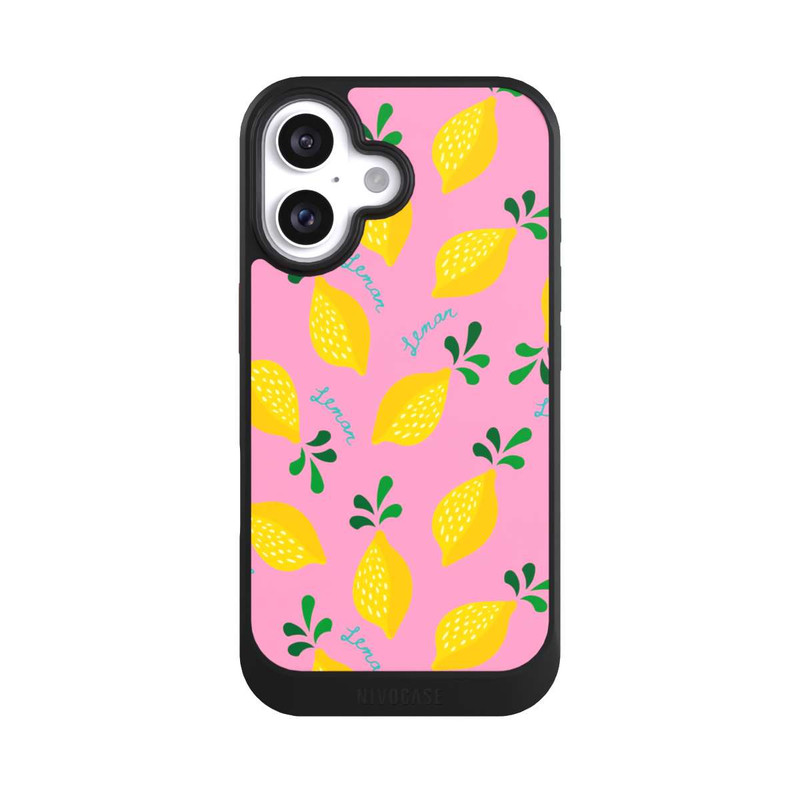 iPhone 16 NIVOcore Dopamin Lemon Pattern