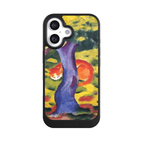 Apple iPhone 16 NIVOcore Cat Behind Tree by Franz Marc