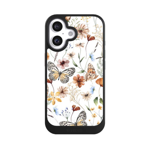 Apple iPhone 16 NIVOcore Wildflowers and Butterflies Pattern