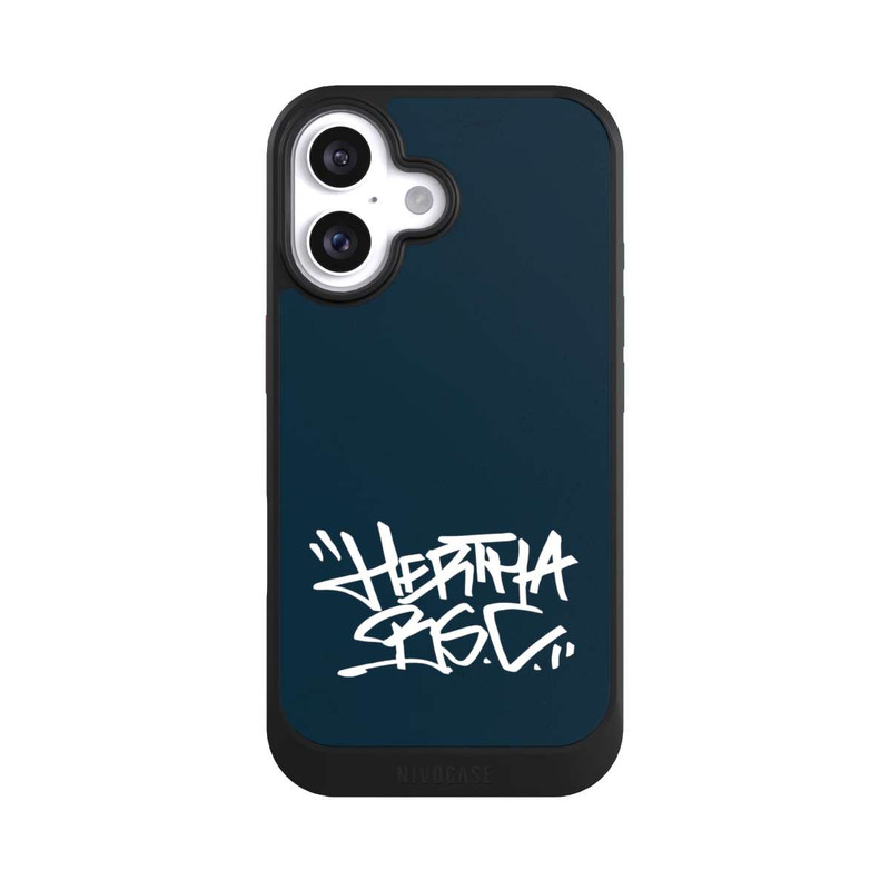 iPhone 16 NIVOcore Hertha BSC Graffiti Blau