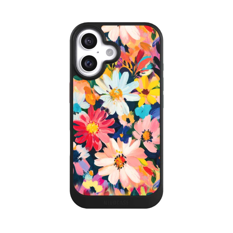 iPhone 16 NIVOcore Frühlingsblumen Gemälde