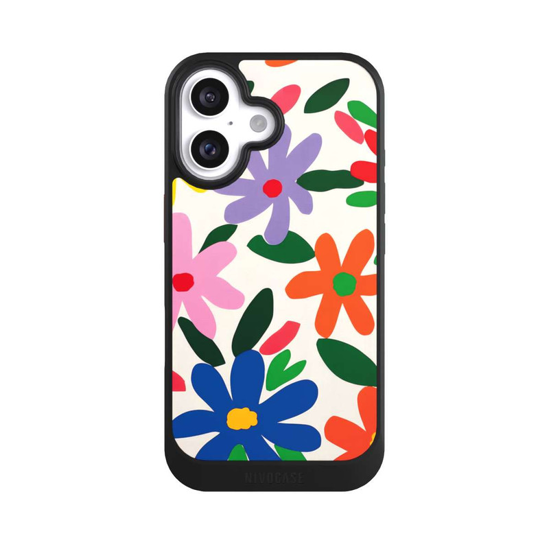 iPhone 16 NIVOcore Sommerblüten Illustration