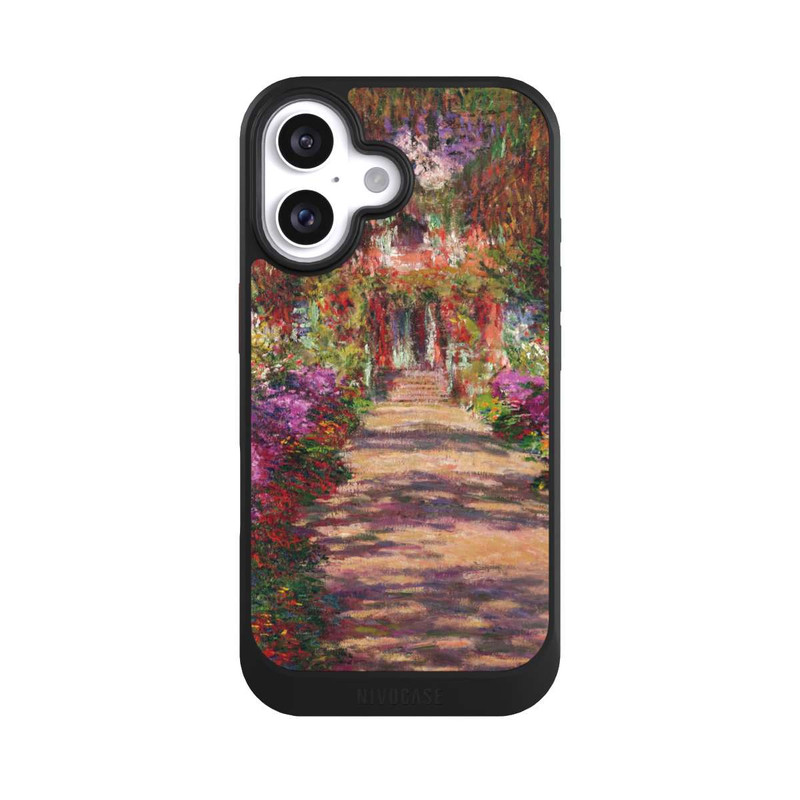 iPhone 16 NIVOcore Eine Allee in Monets Garten in Giverny by Claude Monet