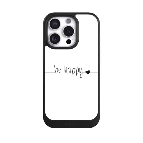 Apple iPhone 16 Pro NIVOcore Be Happy Weisser Hintergrund