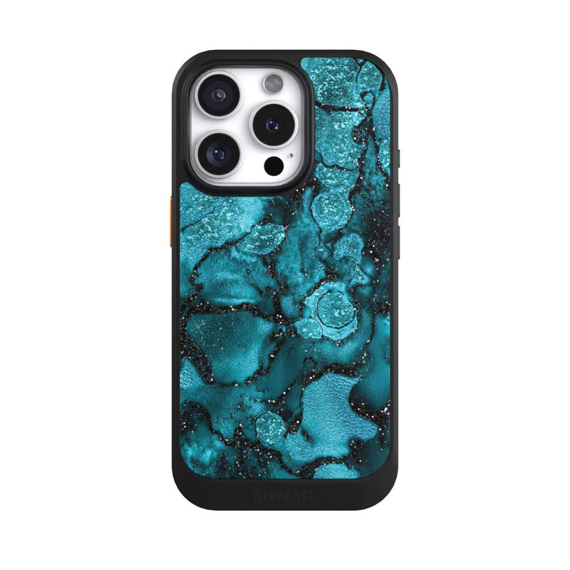 iPhone 16 Pro NIVOcore Paillettes Bleues