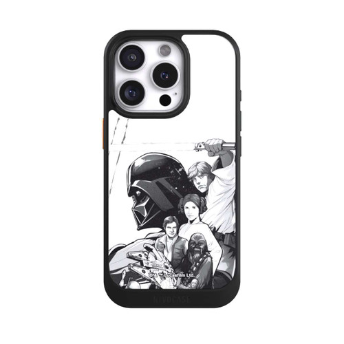 Apple iPhone 16 Pro NIVOcore StarWars Charaktere - Schwarz-Weiß