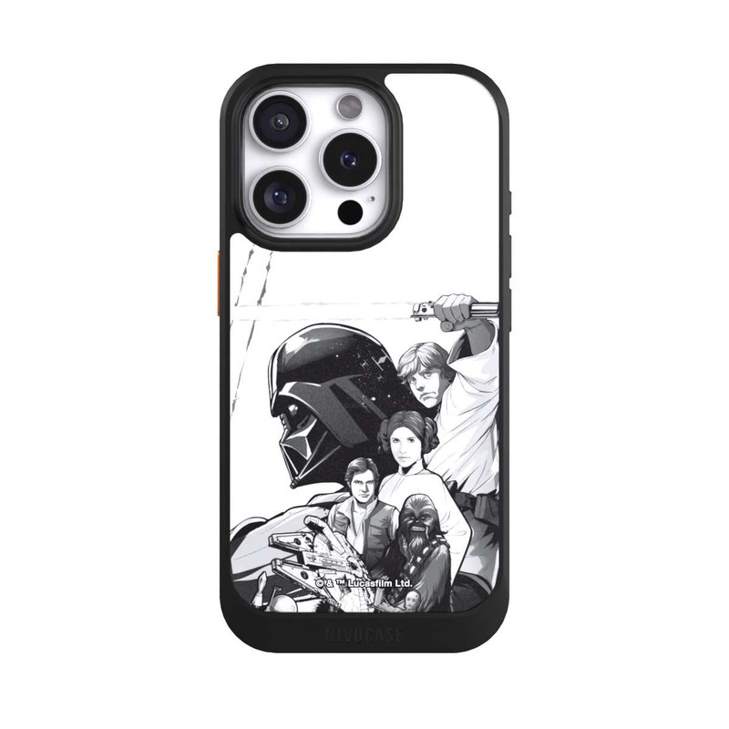 iPhone 16 Pro NIVOcore StarWars Charaktere - Schwarz-Weiß