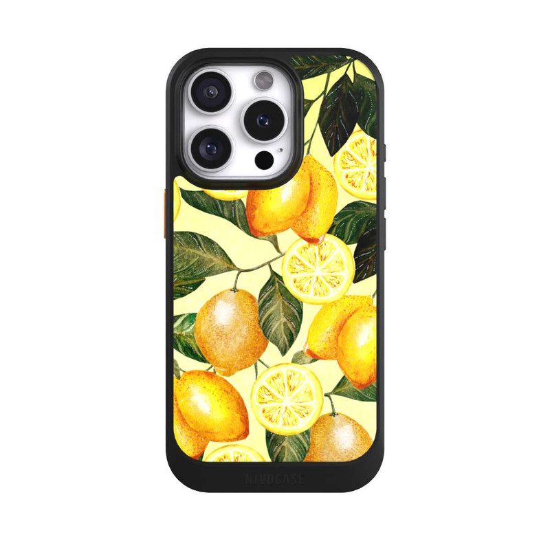 iPhone 16 Pro NIVOcore Gelber Sommer mit Zitronen