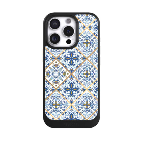 Apple iPhone 16 Pro NIVOcore Mosaic Blue-Gold Look
