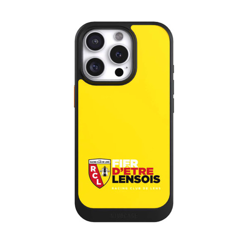 Apple iPhone 16 Pro NIVOcore Fond Logo RCL Jaune