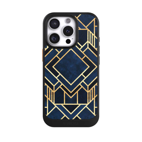 Apple iPhone 16 Pro NIVOcore Impression Art Déco Bleu Or