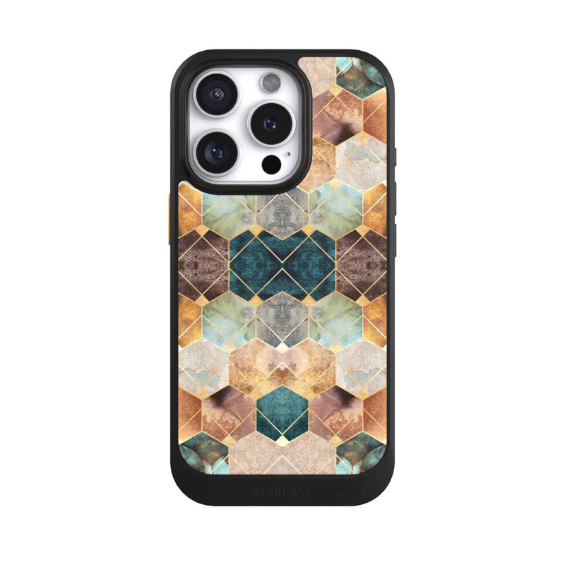 iPhone 16 Pro NIVOcore Hexagones et diamants naturels
