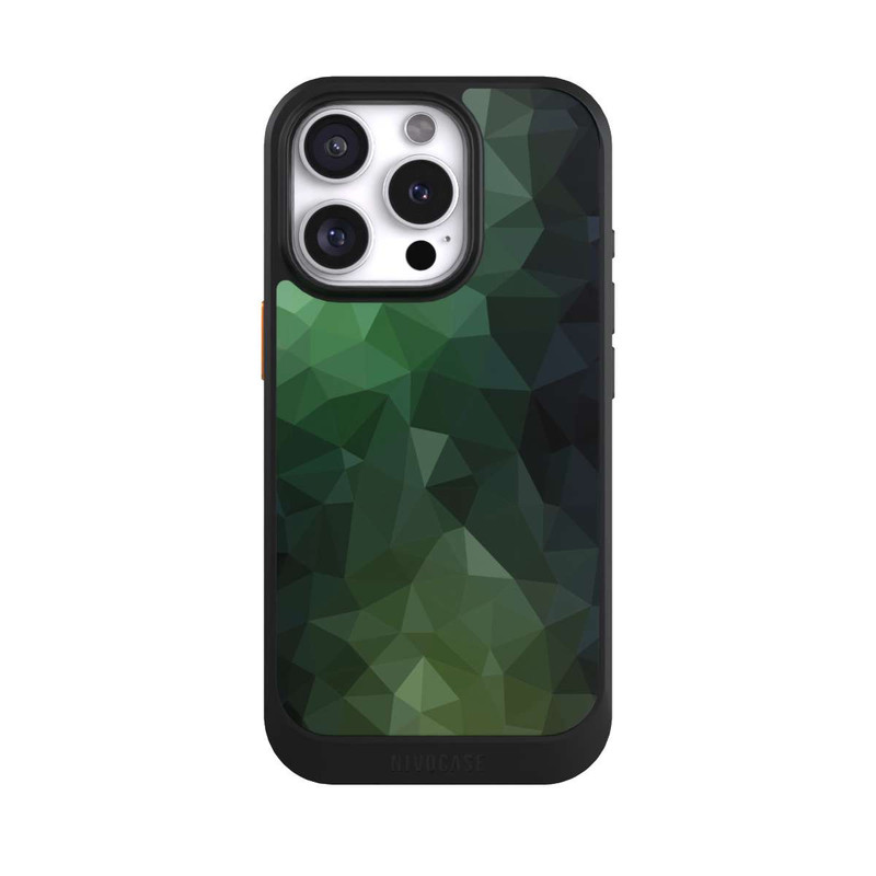 iPhone 16 Pro NIVOcore Polygonal Mosaic Green