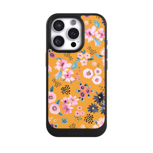 Apple iPhone 16 Pro NIVOcore Petites Fleurs Jaune Moutarde