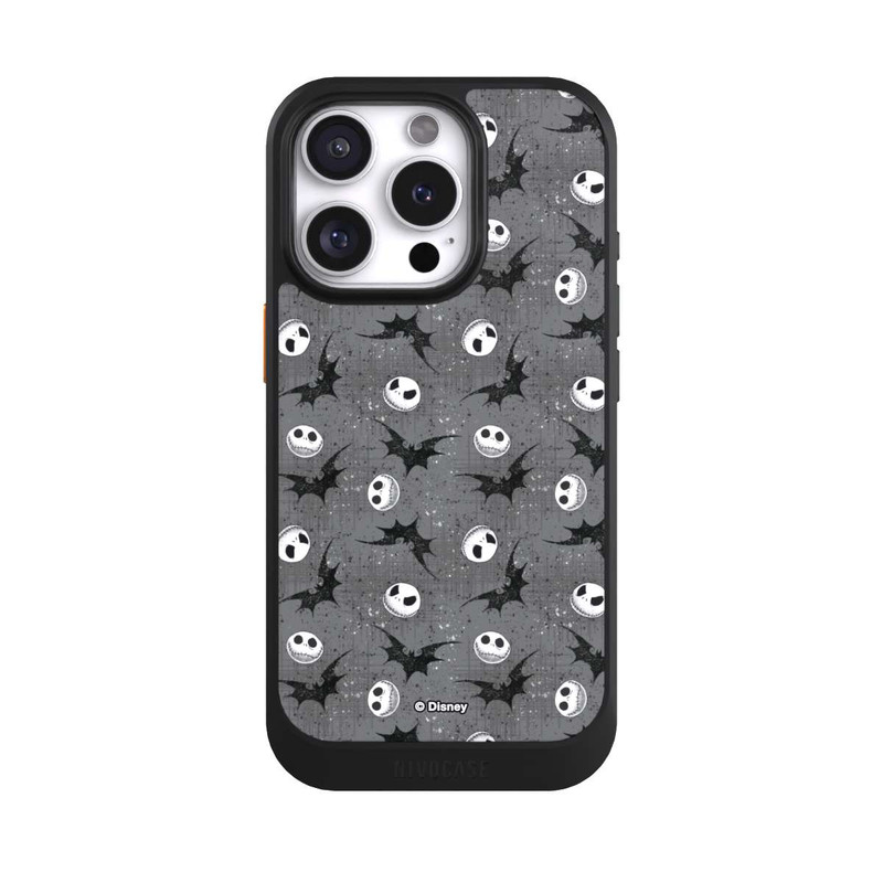 iPhone 16 Pro NIVOcore Jack Grey Pattern Tim Burtons Nightmare before Christmas
