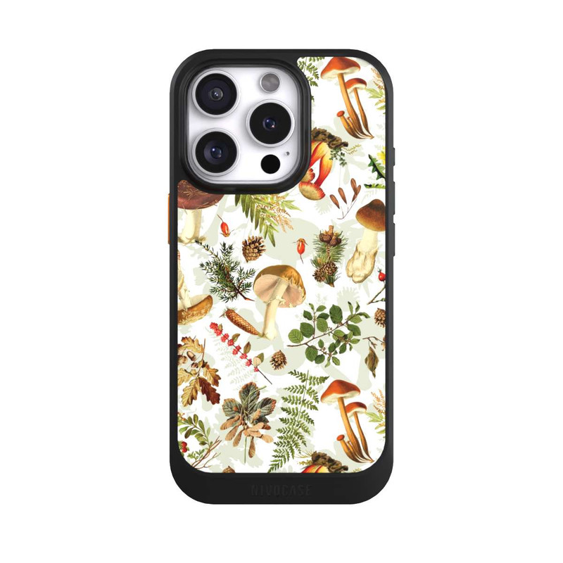 iPhone 16 Pro NIVOcore Motif champignon blanc