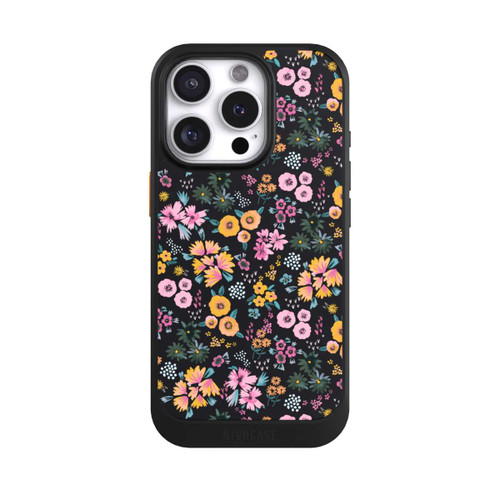 Apple iPhone 16 Pro NIVOcore Petites Fleurs colorées Noir 2