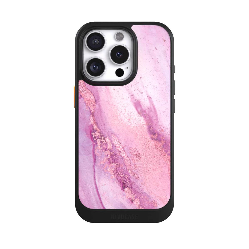 iPhone 16 Pro NIVOcore Lila Marmorwand