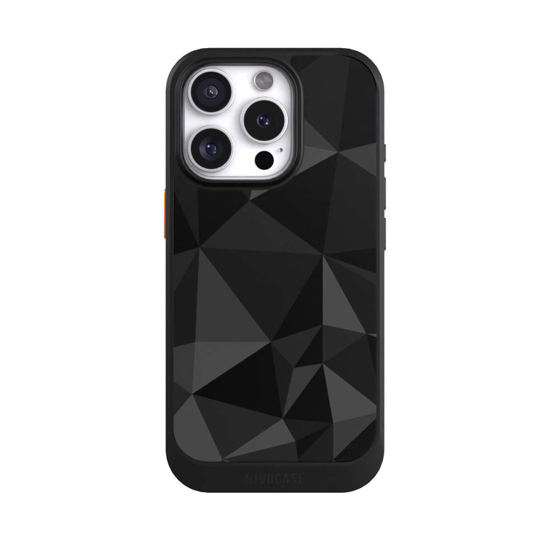 iPhone 16 Pro NIVOcore Motif Polygone Noir