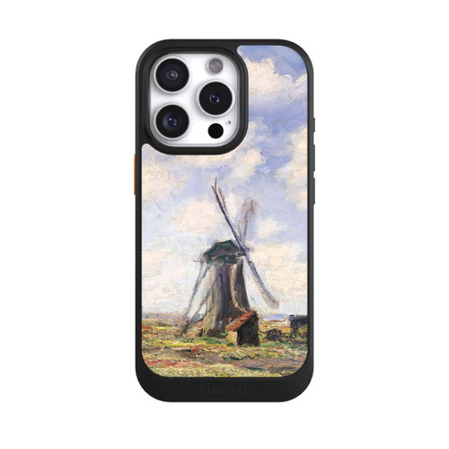 Apple iPhone 16 Pro NIVOcore Tulip Fields with the Rijnsburg Windmil by Claude Monet