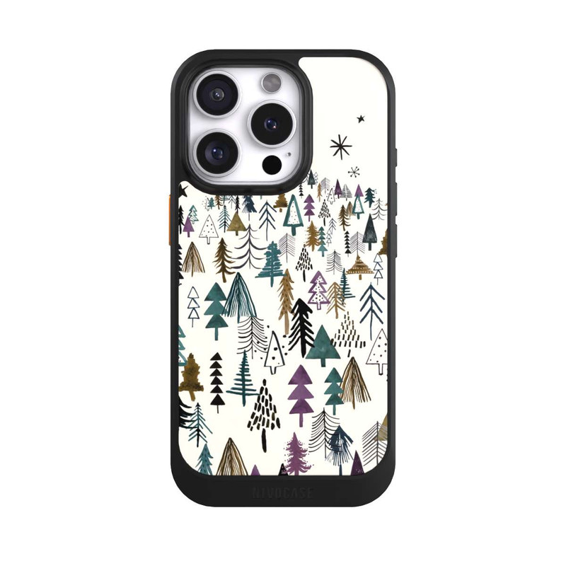 iPhone 16 Pro NIVOcore Bergbäume Wald Lila