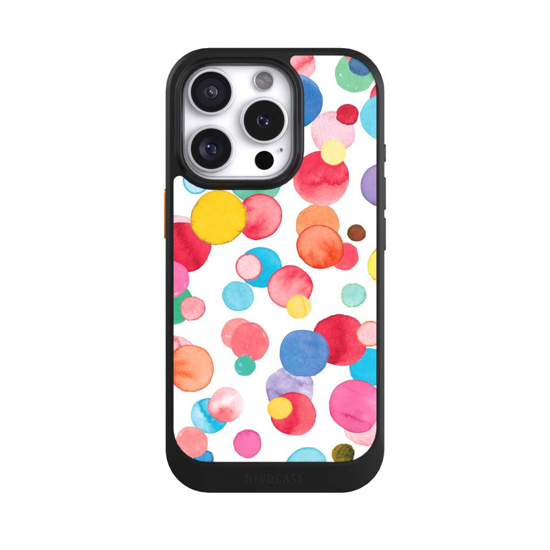 iPhone 16 Pro NIVOcore Sommertupfen Aquarell