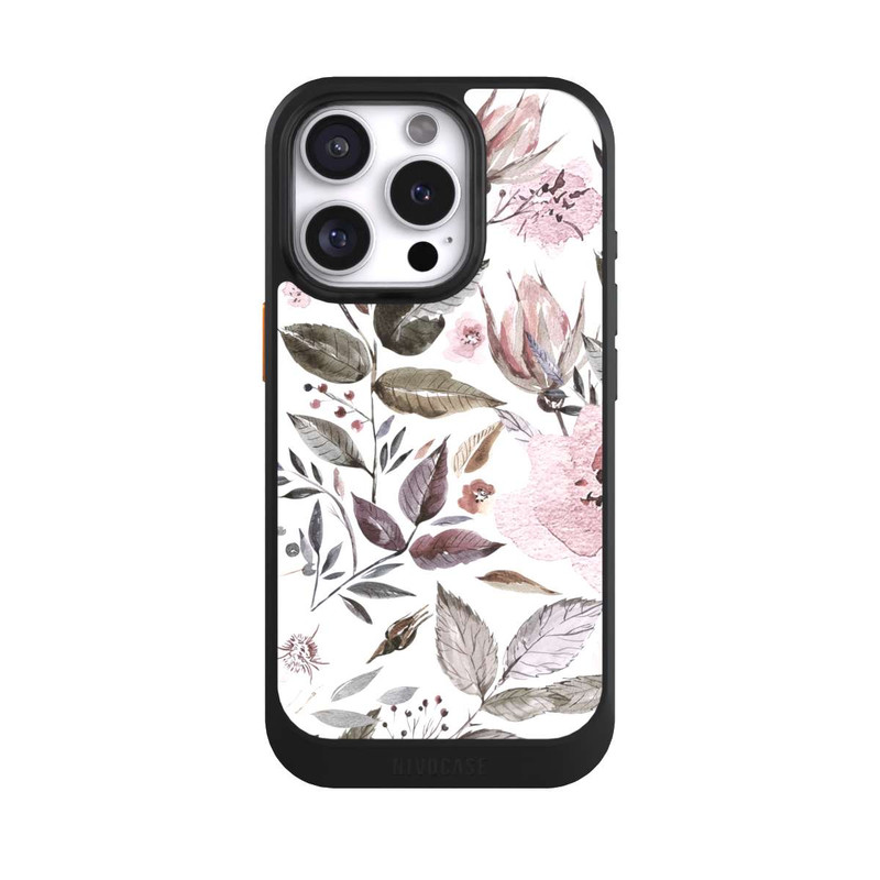 iPhone 16 Pro NIVOcore Aquarell braune Rosenblüten
