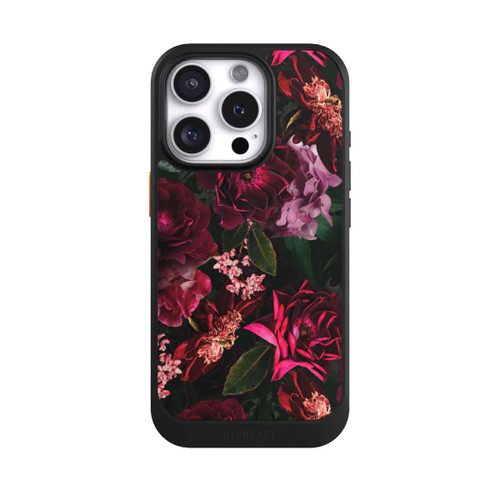Apple iPhone 16 Pro NIVOcore Dark Romantiv Red and Pink Peonies Flowers