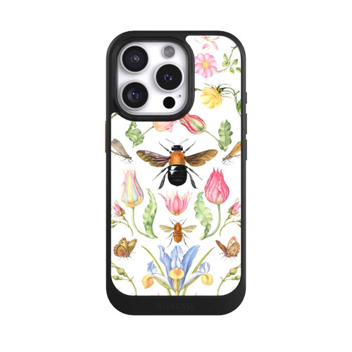 Apple iPhone 16 Pro NIVOcore Wildblumen mit Biene weiß