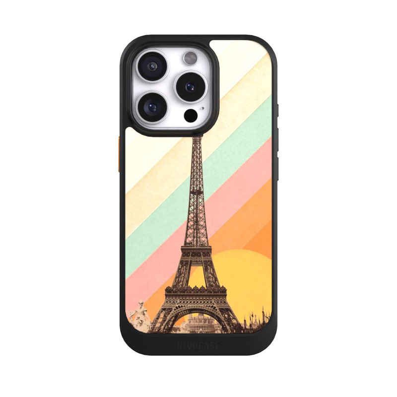 iPhone 16 Pro NIVOcore Eiffel Tower Rainbow