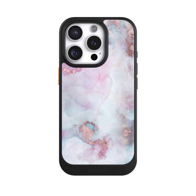 iPhone 16 Pro NIVOcore Encre Alcool Marbre Bleu