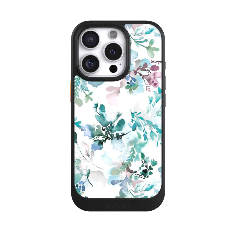 iPhone 16 Pro NIVOcore Zarte Herbstblumen Eukalyptus