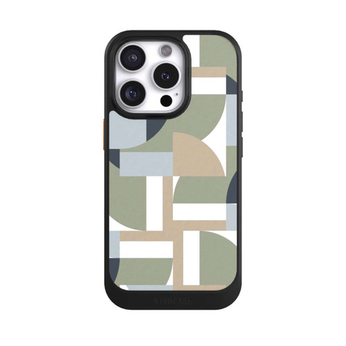 Apple iPhone 16 Pro NIVOcore Futuristische Bauhaus Polygone Beige
