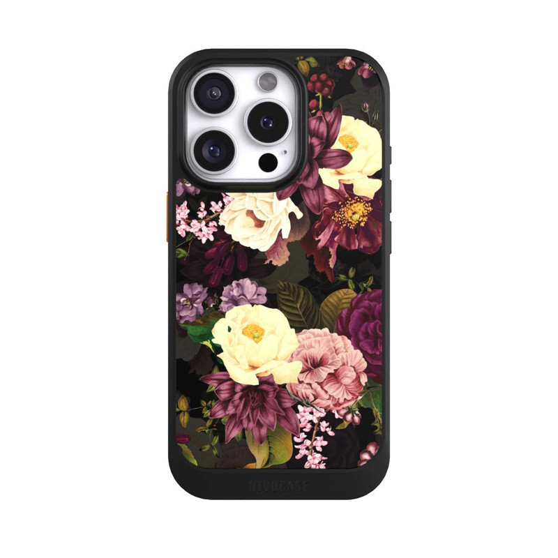 iPhone 16 Pro NIVOcore Fleurs Sombres & Abeilles