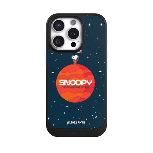 Apple iPhone 16 Pro NIVOcore Snoopy Voyageur de l'espace Orange