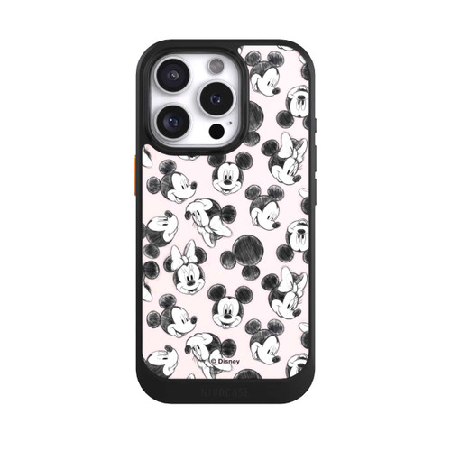 Apple iPhone 16 Pro NIVOcore Minnie &amp; Mickey Viele Gesichter Pink