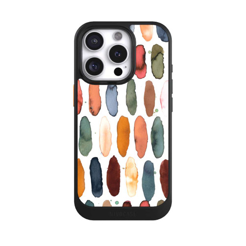Apple iPhone 16 Pro NIVOcore Watercolor Dashes Mineral Terracotta