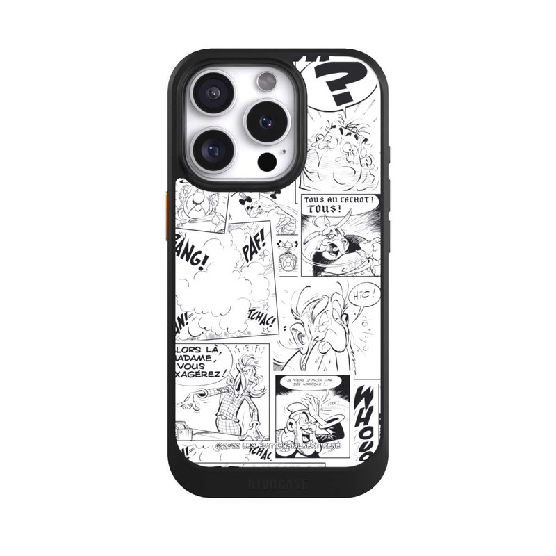 iPhone 16 Pro NIVOcore BD Astérix Blanc & Noir